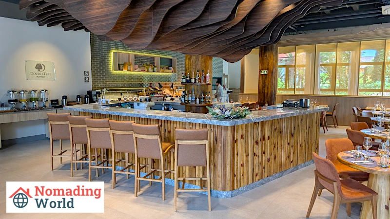 Breakfast restaurant at Doubletree Caracol in Brazil.