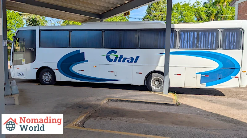 Exterior photo of a Citral bus that runs between Nova Petrópolis, Gramado and Canela.