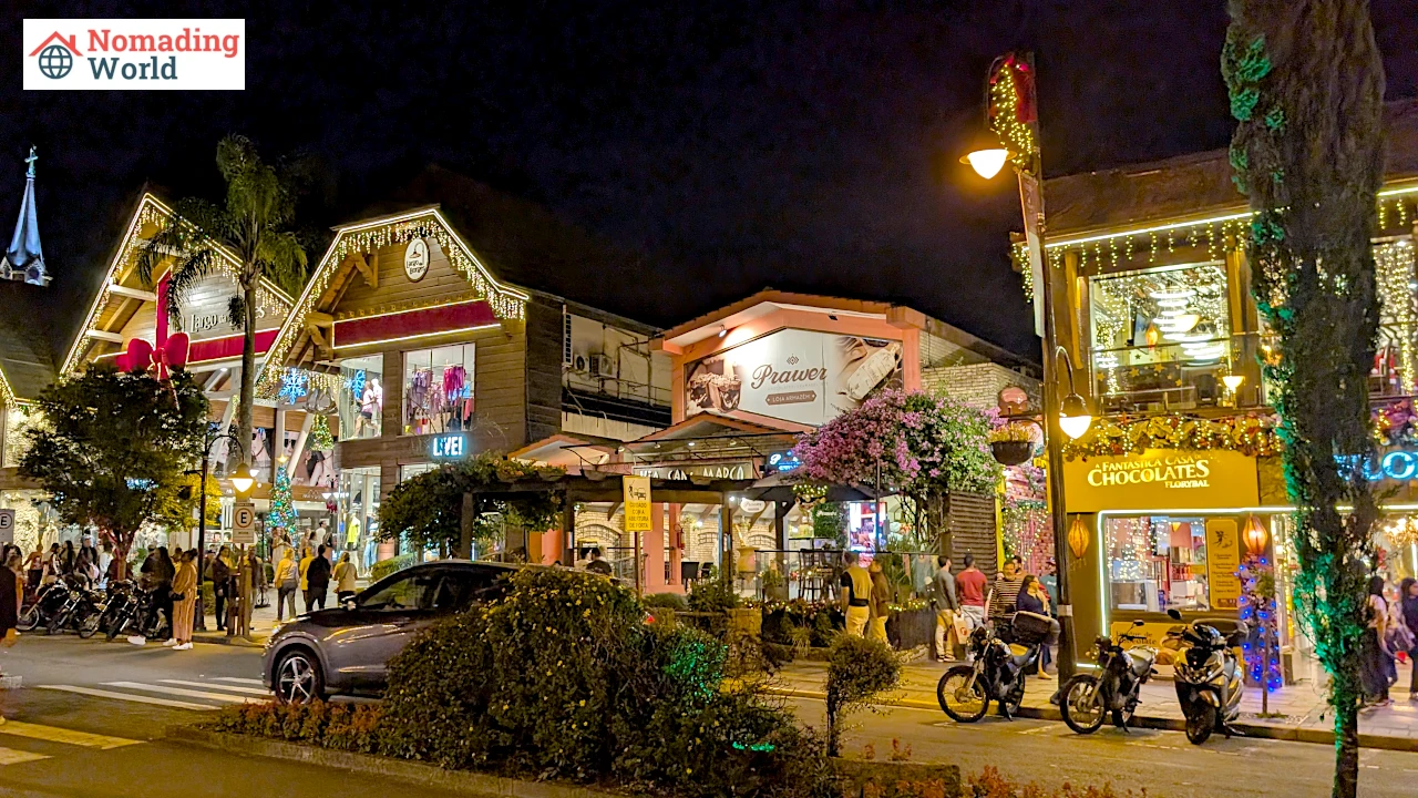 Photo of Downtown Gramado at night during Natal Luz.